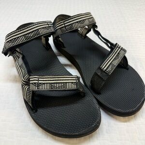 Teva Black and White Sandals